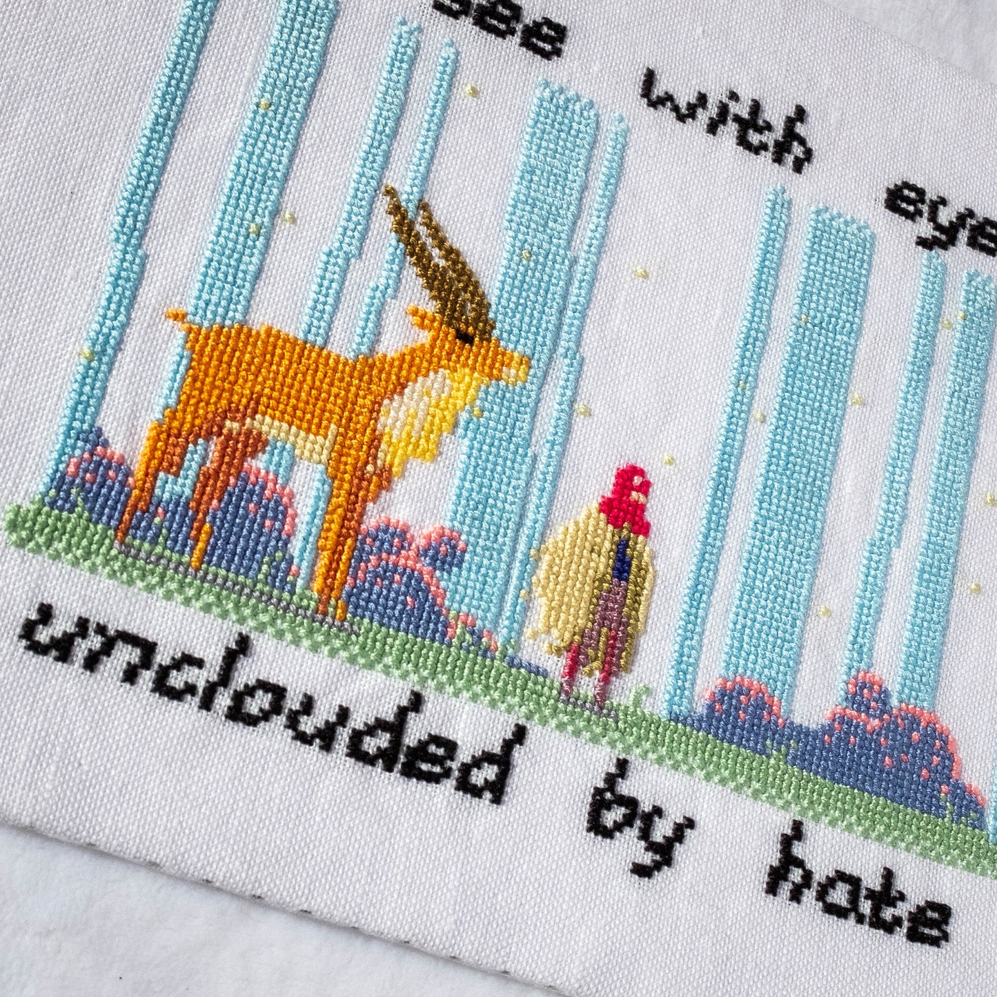 Studio Ghibli cross stitch pattern - Princess Mononoke