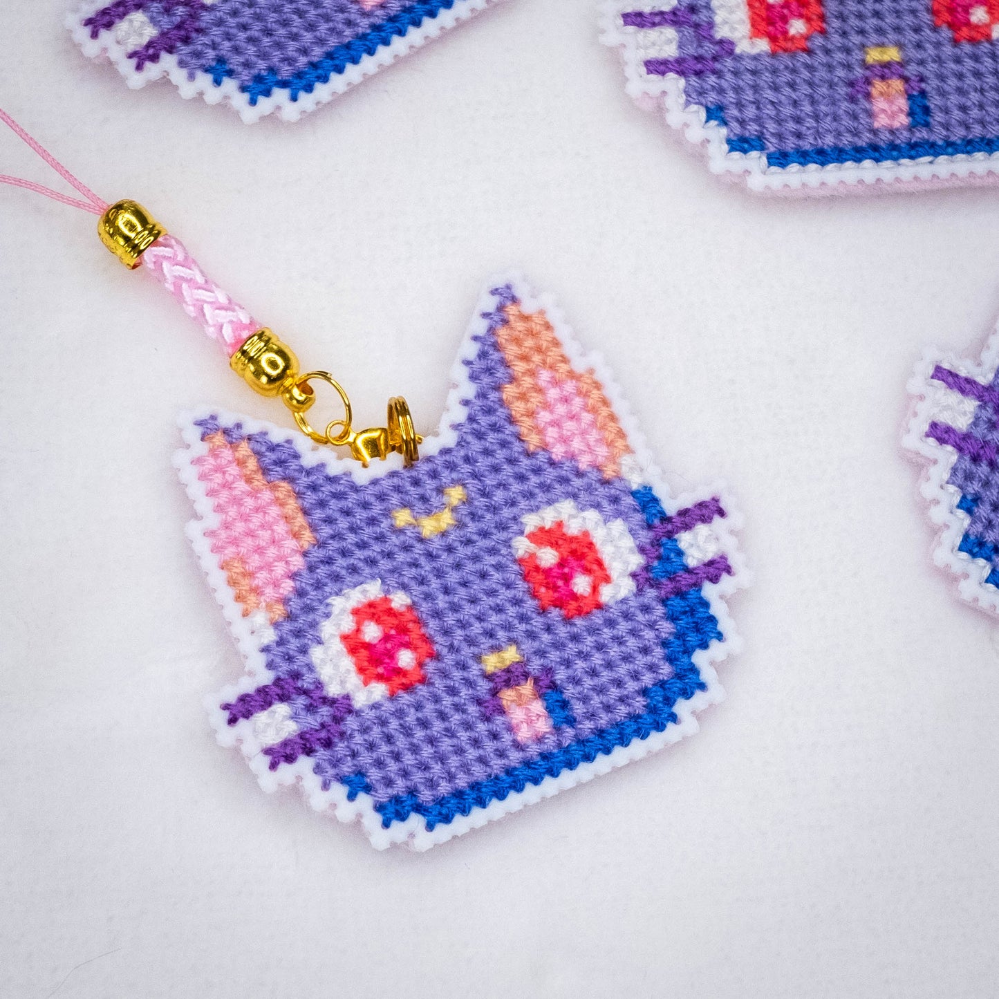Sailor Moon cross stitch kit - Luna cat charm