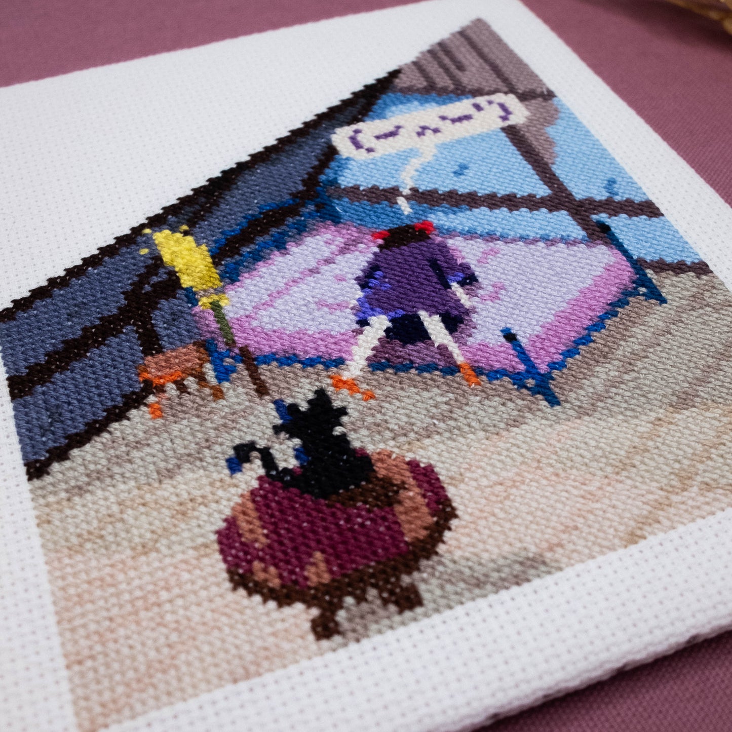 Studio Ghibli cross stitch kit - Kiki's delivery service