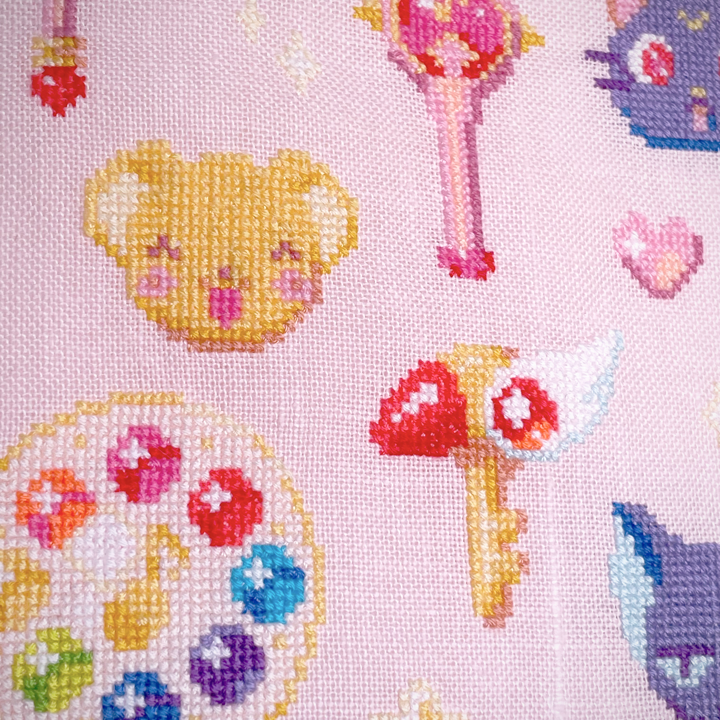 Magical girls cross-stitch kit - Sailor Moon, CC Sakura, Magical Doremi