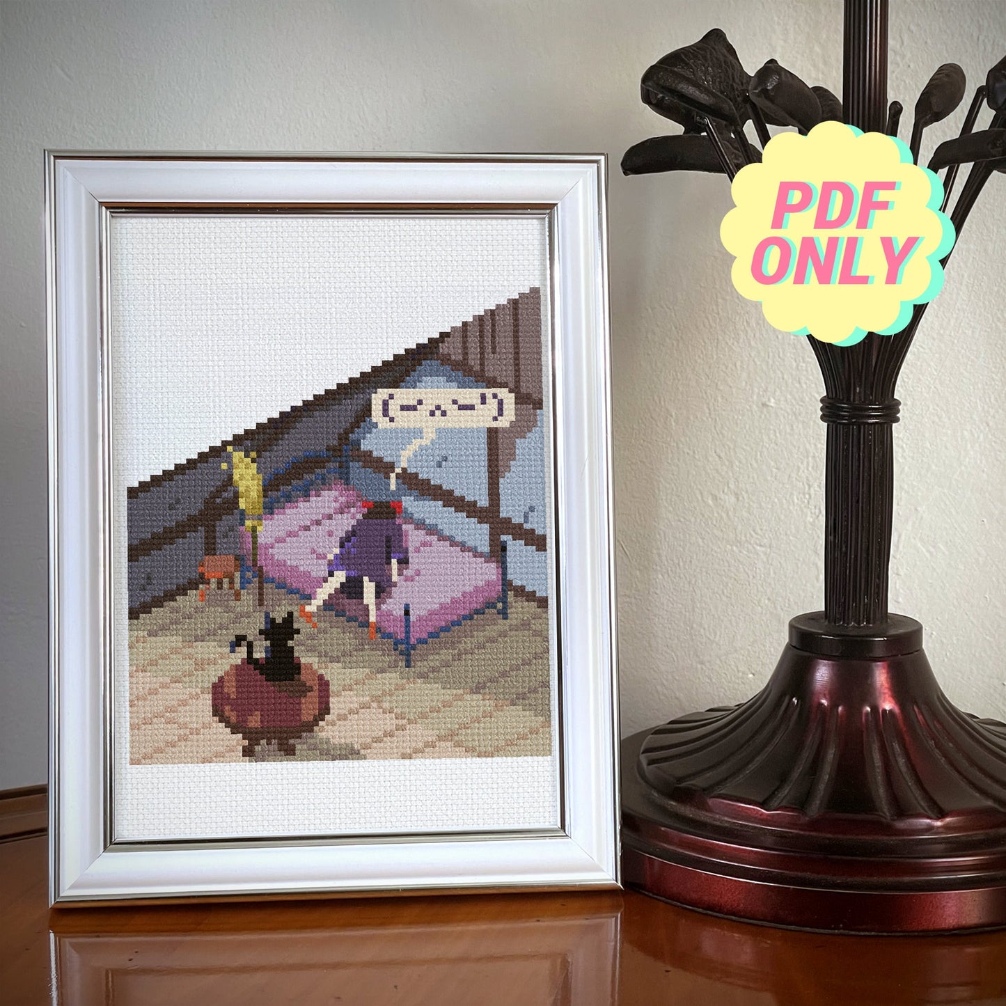 Studio Ghibli cross stitch pattern - Kiki's delivery service