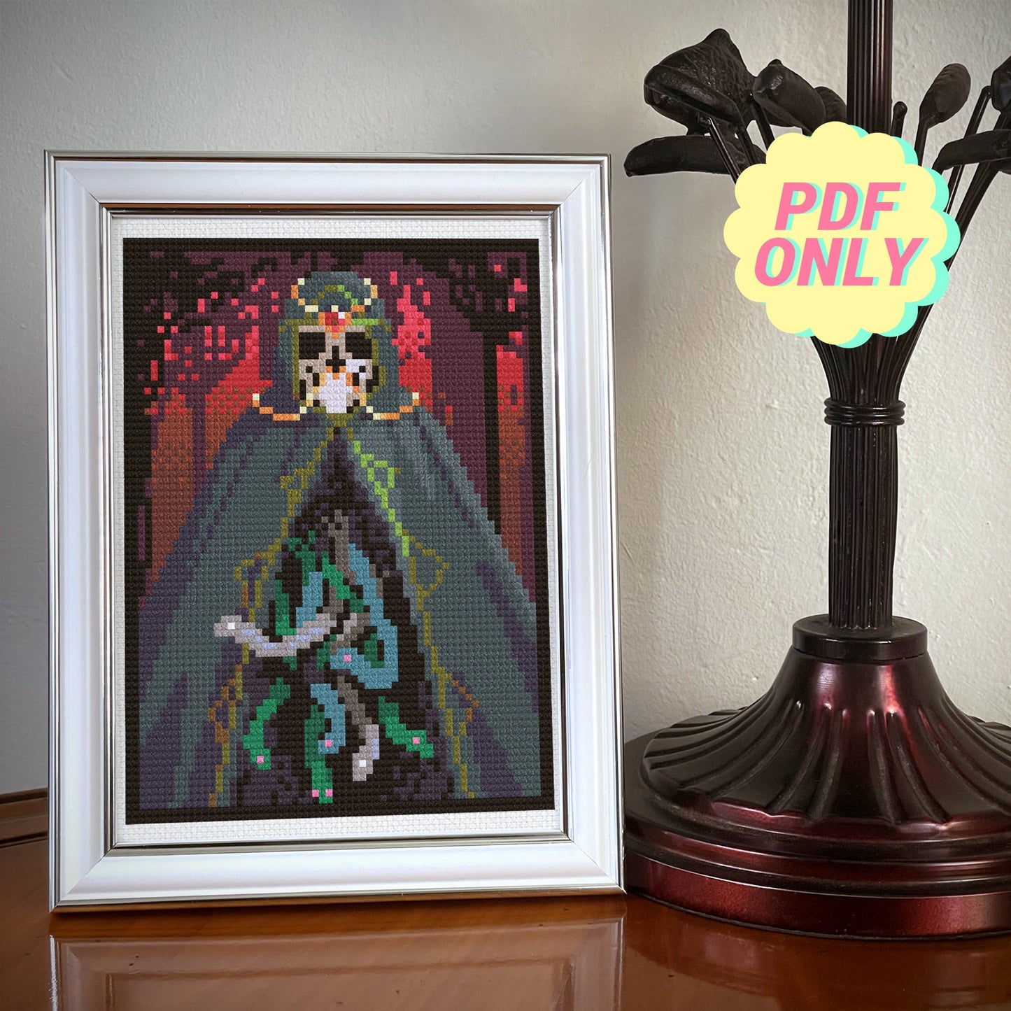 Goddess cross stitch pattern - Angitia's Healing