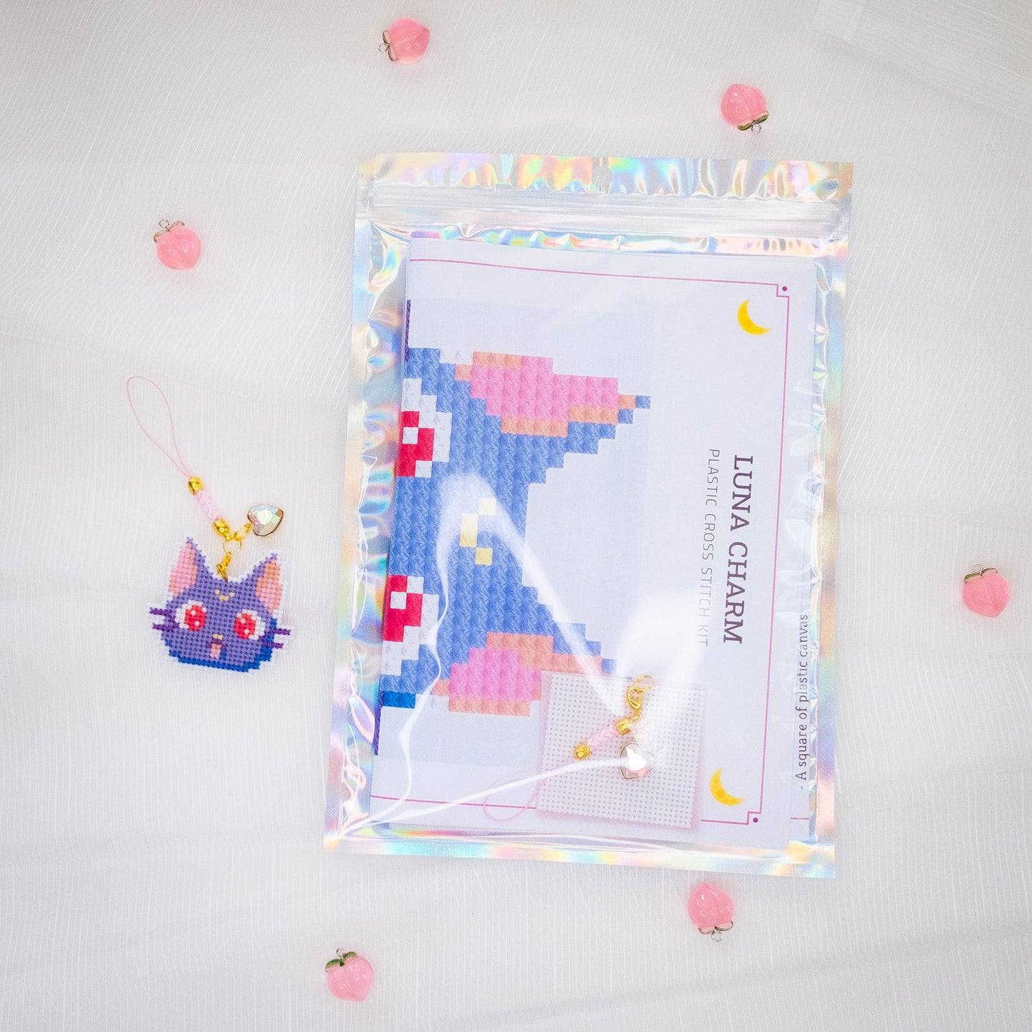Sailor Moon cross stitch kit - Luna cat charm